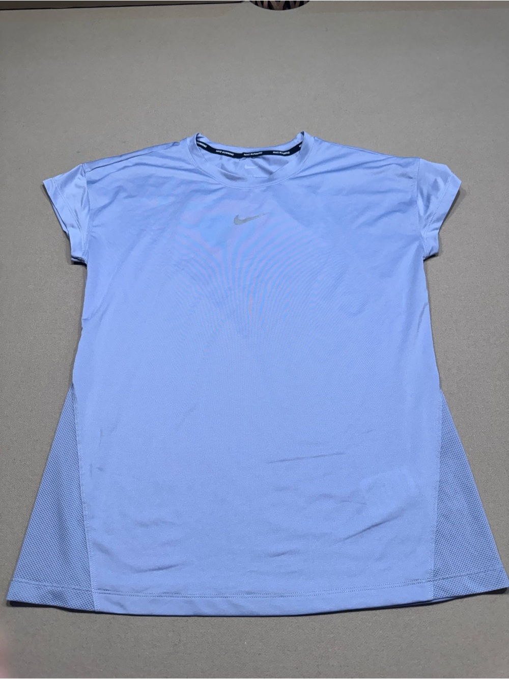 Nike Women’s Pale Blue Dri Fit Short Sleeve Running Tee